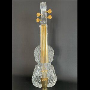 Rare Mid to Late 20th Century Glass Double Bass Decanter England